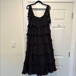 Innika Choo scallop frill iva biigdress